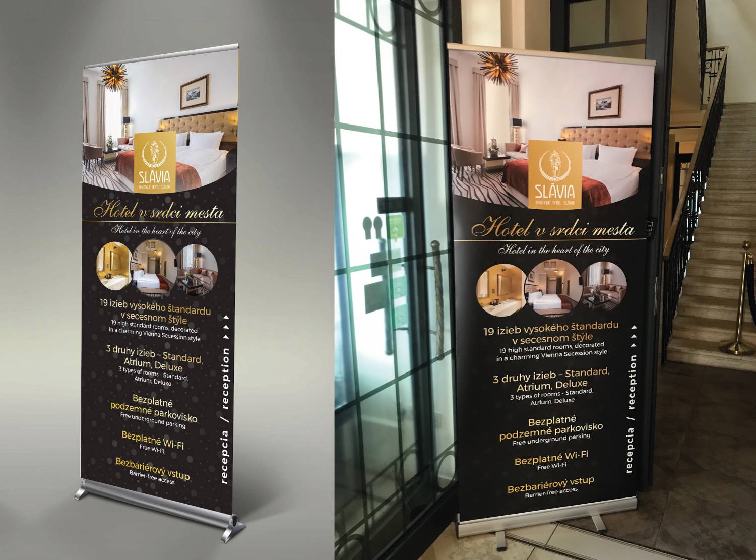  Roll up banner pre hotel Sl via ELEMENT DESIGN